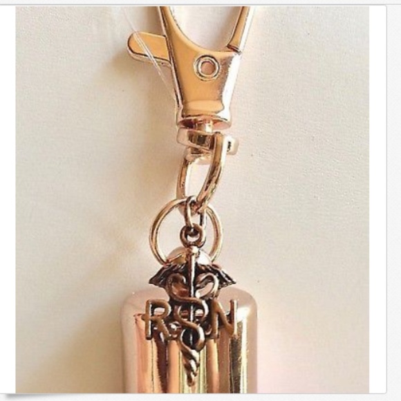 RN Caduceus Nursing Keychain Purse Charm Tassel Nurse Graduation Gift - Picture 3 of 7